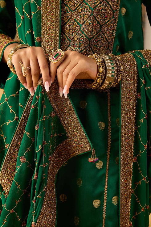 Kashi green heavy dupatta