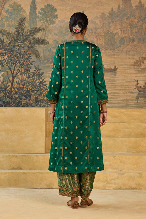 Kashi green phiran kurta