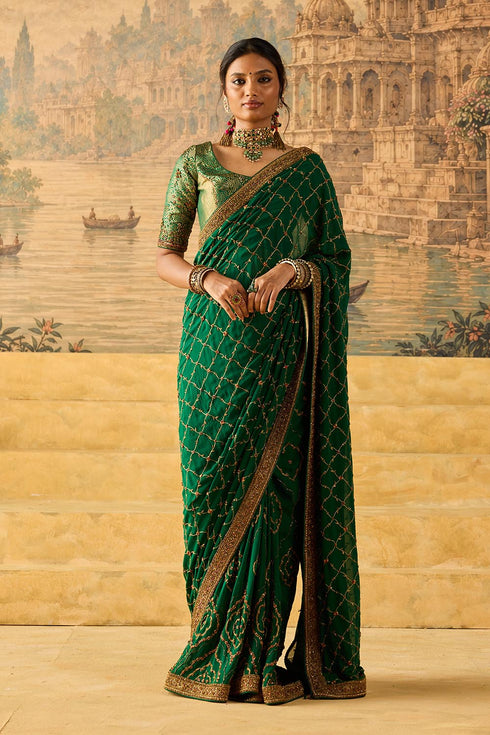 Kashi green sari