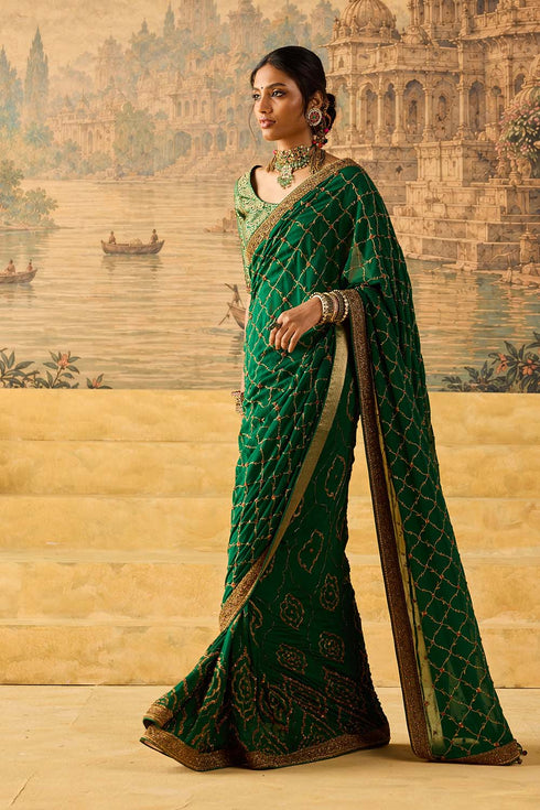 Kashi green sari
