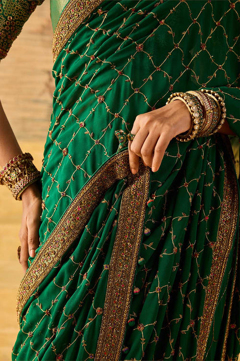 Kashi green sari