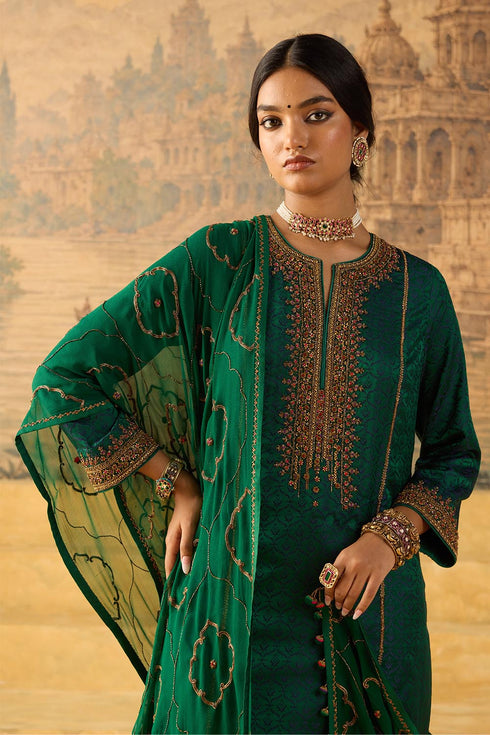 Kashi green stole