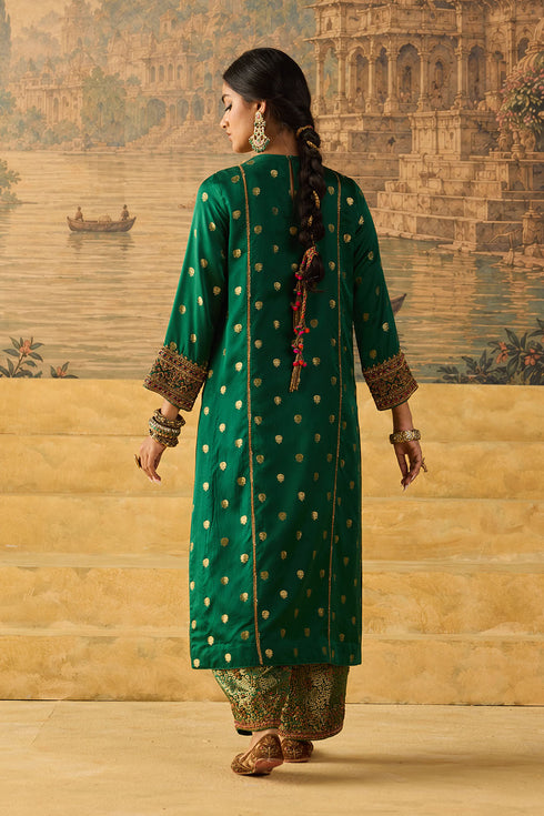 Kashi green yoke kurta