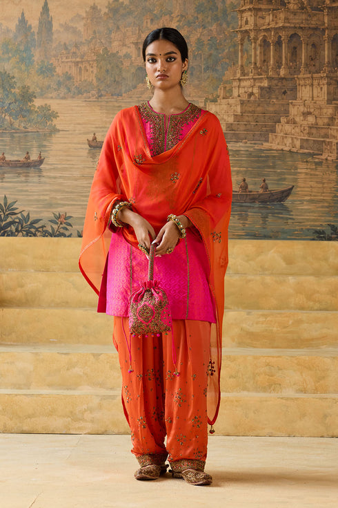 Kashi orange salwar