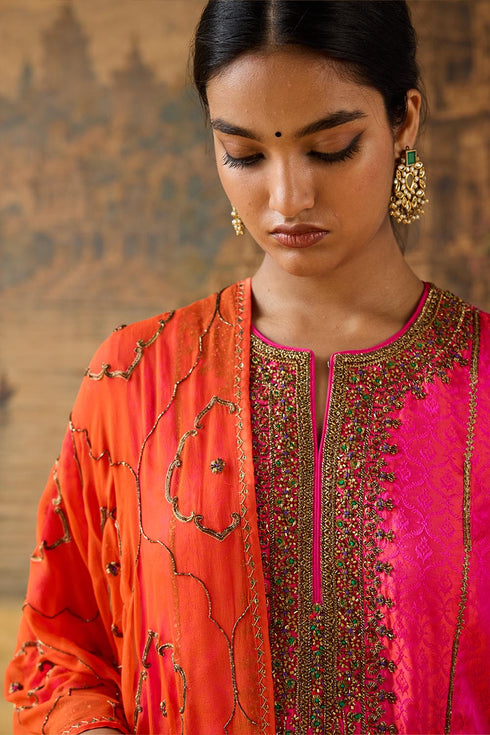 Kashi orange stole
