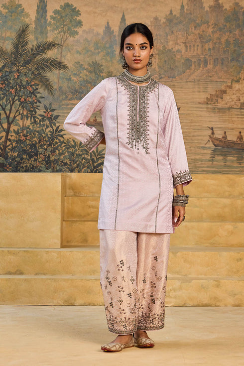 Kashi pink short kurta