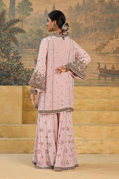 Kashi pink short phiran kurta