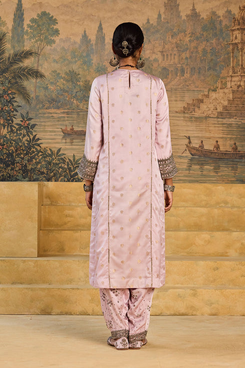 Kashi pink yoke kurta