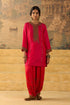 Kashi red short kurta