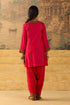 Kashi red short kurta