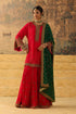 Kashi red short phiran kurta