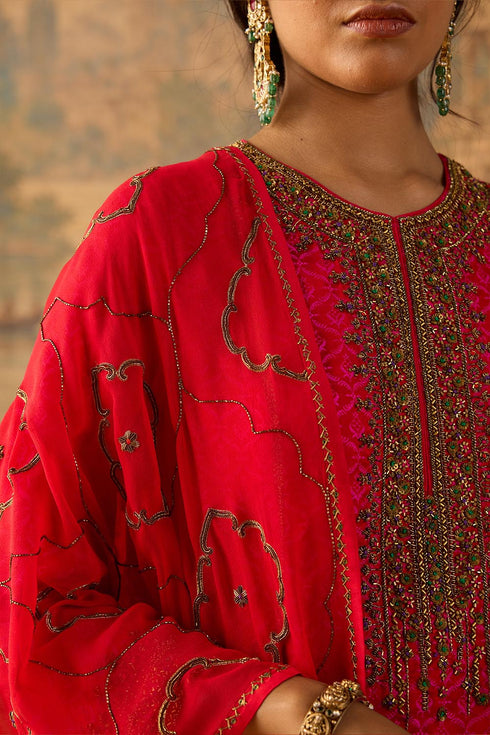 Kashi red stole