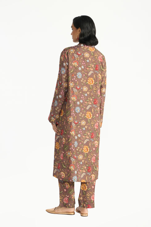 Ketaki brown tunic set