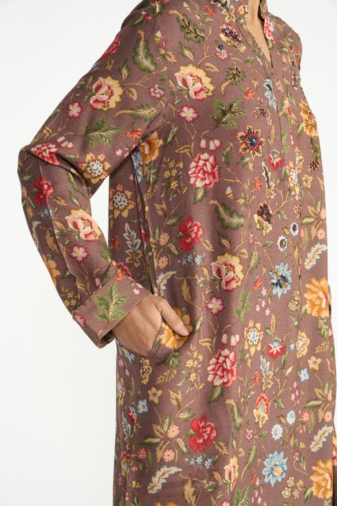 Ketaki brown tunic set