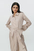 Khaki shirt dress