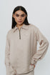 Khaki silk shirt & trouser with AKOK highlight embroidery