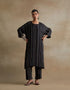 Kiln black thread embroidered kurta set
