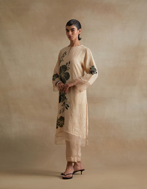 Kiln clay bold floral print kurta set