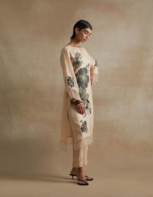Kiln clay bold floral print kurta set