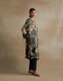Kiln clay hand embroidered neckline kurta set