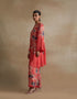 Kiln tomato bold floral print kurta set