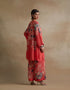 Kiln tomato bold floral print kurta set