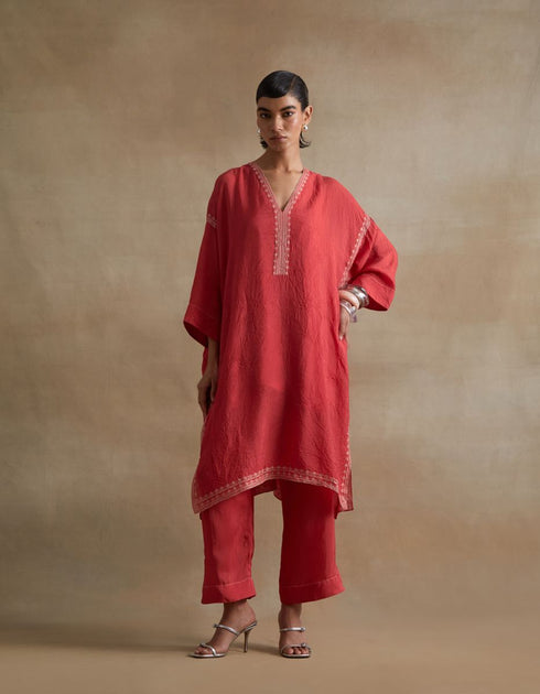 Kiln tomato kaftan set