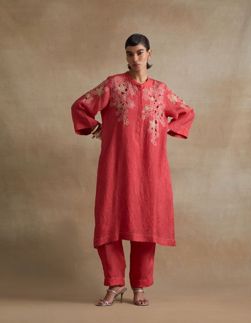 Kiln tomato kurta set