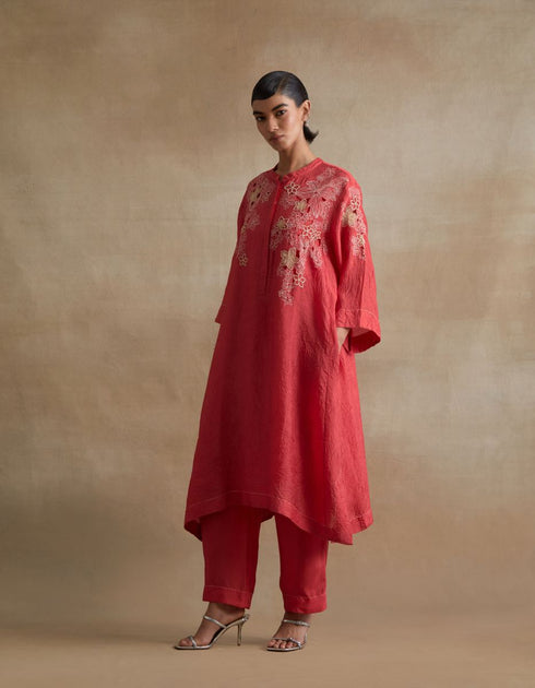 Kiln tomato kurta set