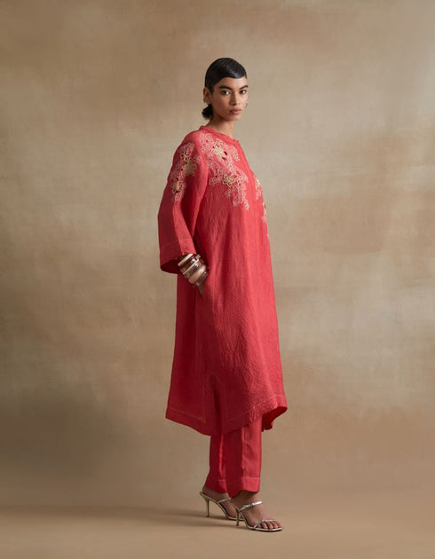 Kiln tomato kurta set