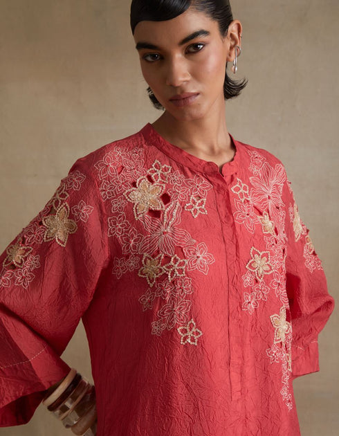 Kiln tomato kurta set