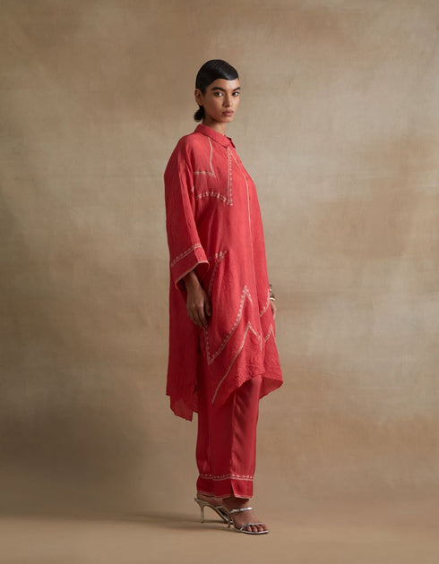 Kiln tomato kurta with pants