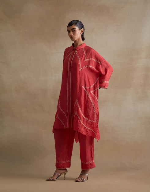 Kiln tomato kurta with pants