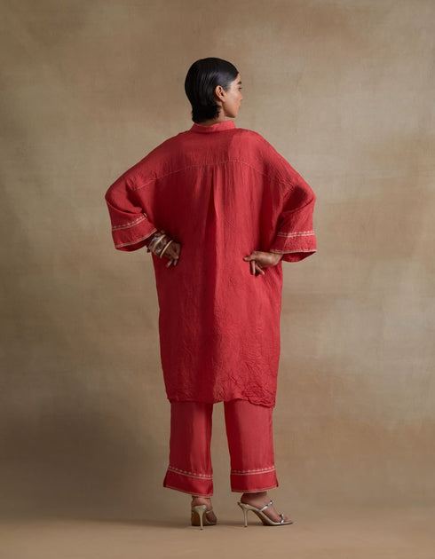 Kiln tomato kurta with pants