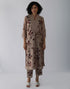 Kizuna beige sakura block print kurta set