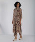 Kizuna beige sakura block print kurta set