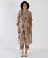 Kizuna beige sakura print kurta set