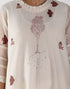 Kizuna ivory block print kurta set