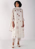 Kizuna ivory hakoni print kurta set