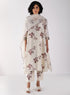 Kizuna ivory sakura print kurta set