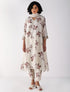 Kizuna ivory sakura print kurta set