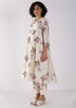 Kizuna ivory sakura print kurta set