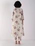 Kizuna ivory sakura print kurta set