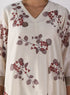Kizuna ivory sakura print kurta set
