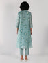 Kizuna mint sakura print kurta set