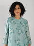 Kizuna mint sakura print kurta set
