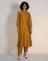 Kizuna ochre kurta set