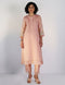 Kizuna old rose double layered kurta set