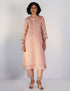 Kizuna old rose double layered kurta set