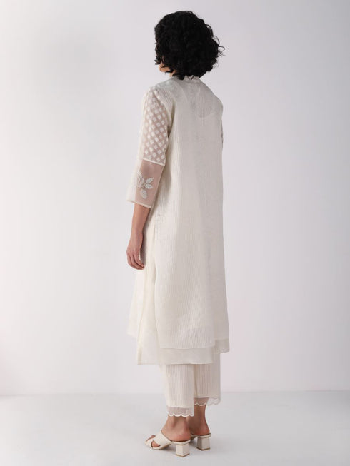 Kizuna stripe organza kurta set